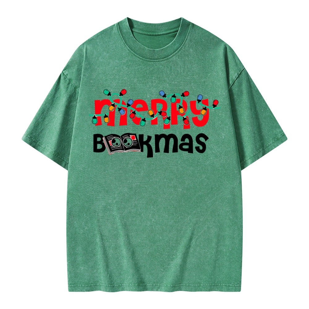 Pagewings Christmas Book Unisex Washed T-shirt
