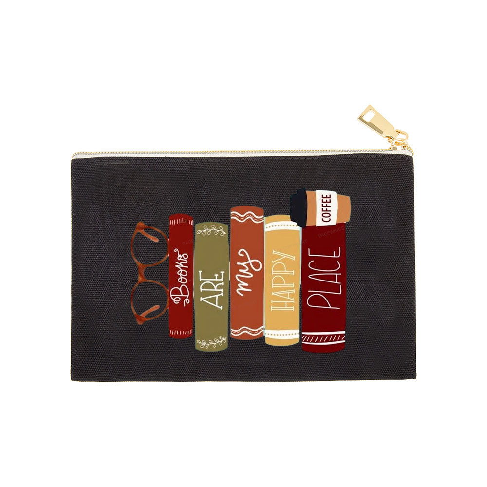 Pagewings Books are My Happy Place Pouch