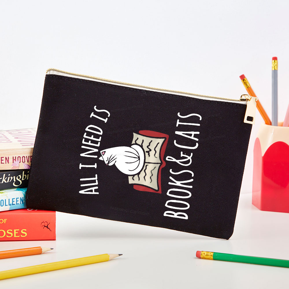 Pagewings All I Need Is Book & Cat Pouch