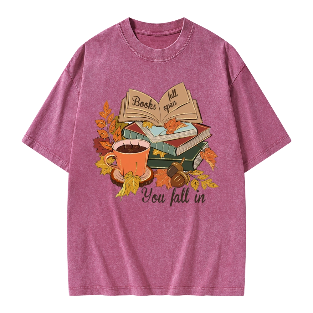 Pagewings Thanksgiving You Fall In Unisex Washed T-shirt