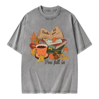 Pagewings Thanksgiving You Fall In Unisex Washed T-shirt