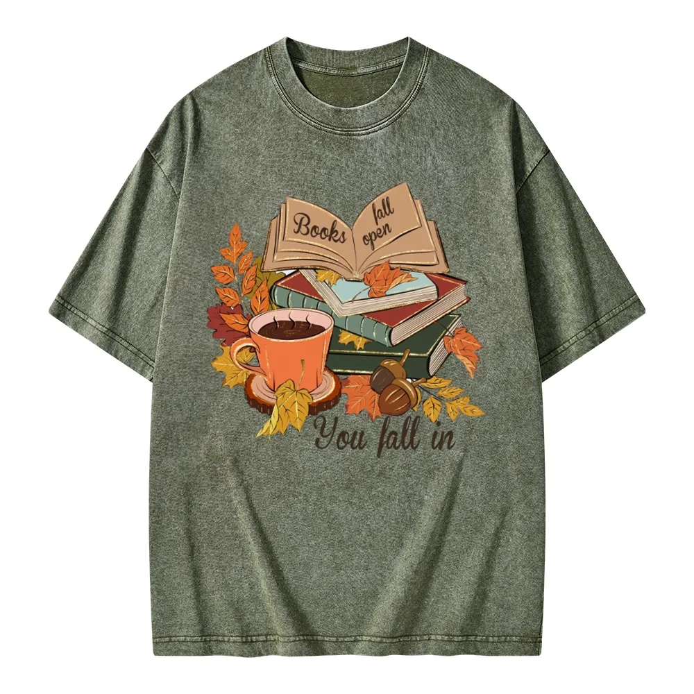 Pagewings Thanksgiving You Fall In Unisex Washed T-shirt