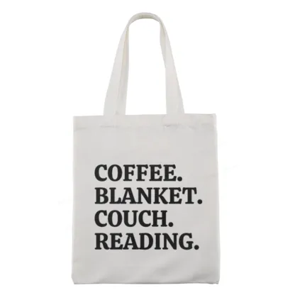 Pagewings Coffee Blanket Couch Reading Tote Bag