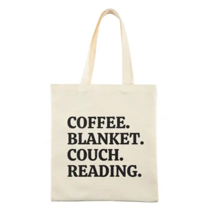 Pagewings Coffee Blanket Couch Reading Tote Bag