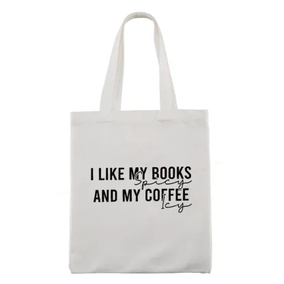 Pagewings I Like My Books And My Coffee Tote Bag