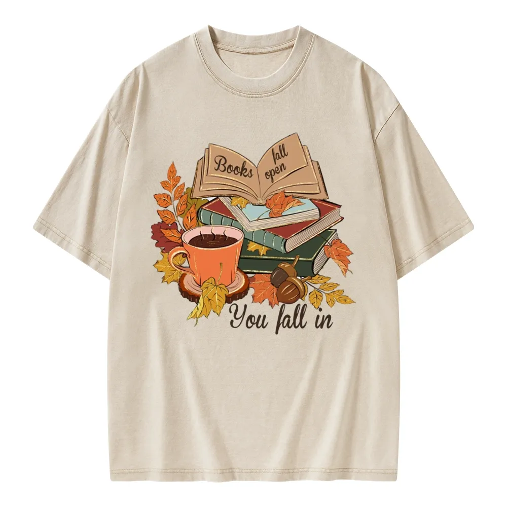 Pagewings Thanksgiving You Fall In Unisex Washed T-shirt