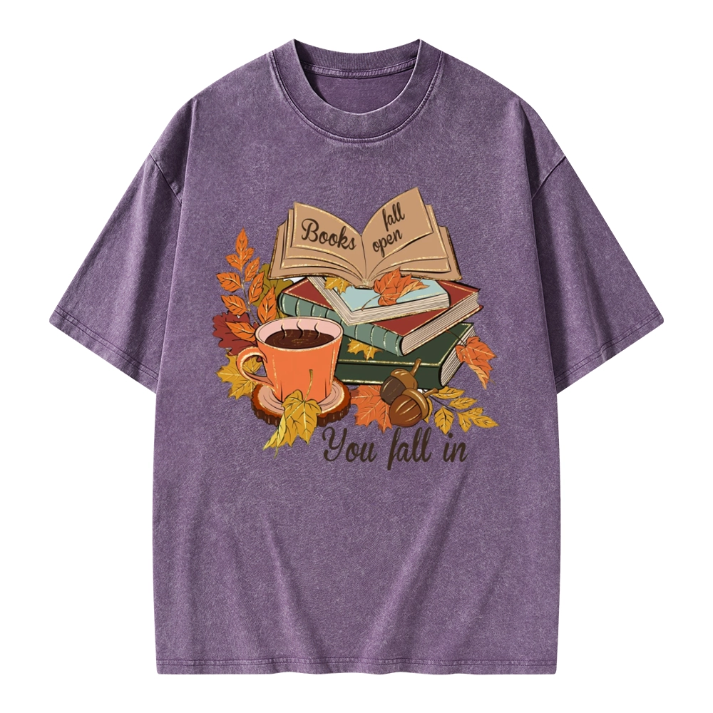 Pagewings Thanksgiving You Fall In Unisex Washed T-shirt