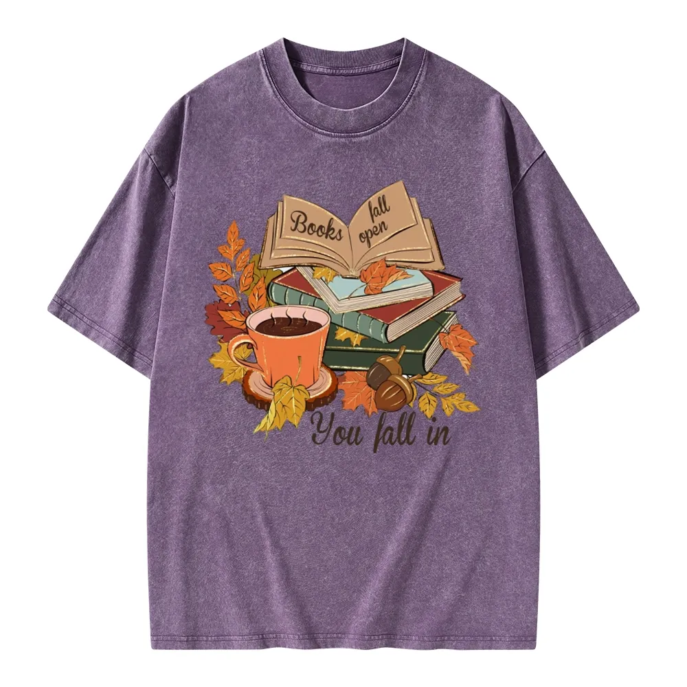 Pagewings Thanksgiving You Fall In Unisex Washed T-shirt