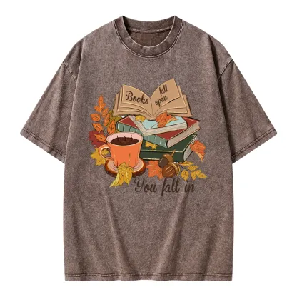 Pagewings Thanksgiving You Fall In Unisex Washed T-shirt