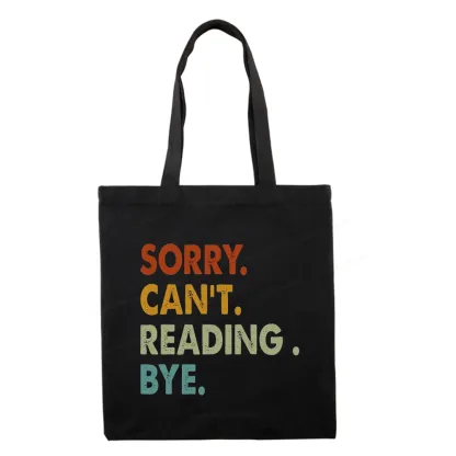 Pagewings Sorry Can't Reading Bye Tote Bag