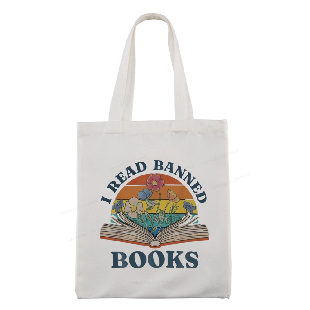Pagewings I Read Banned Books Tote Bag