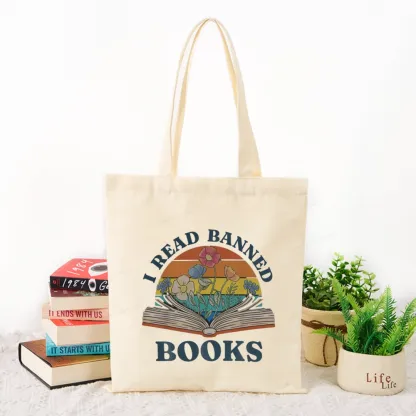 Pagewings I Read Banned Books Tote Bag