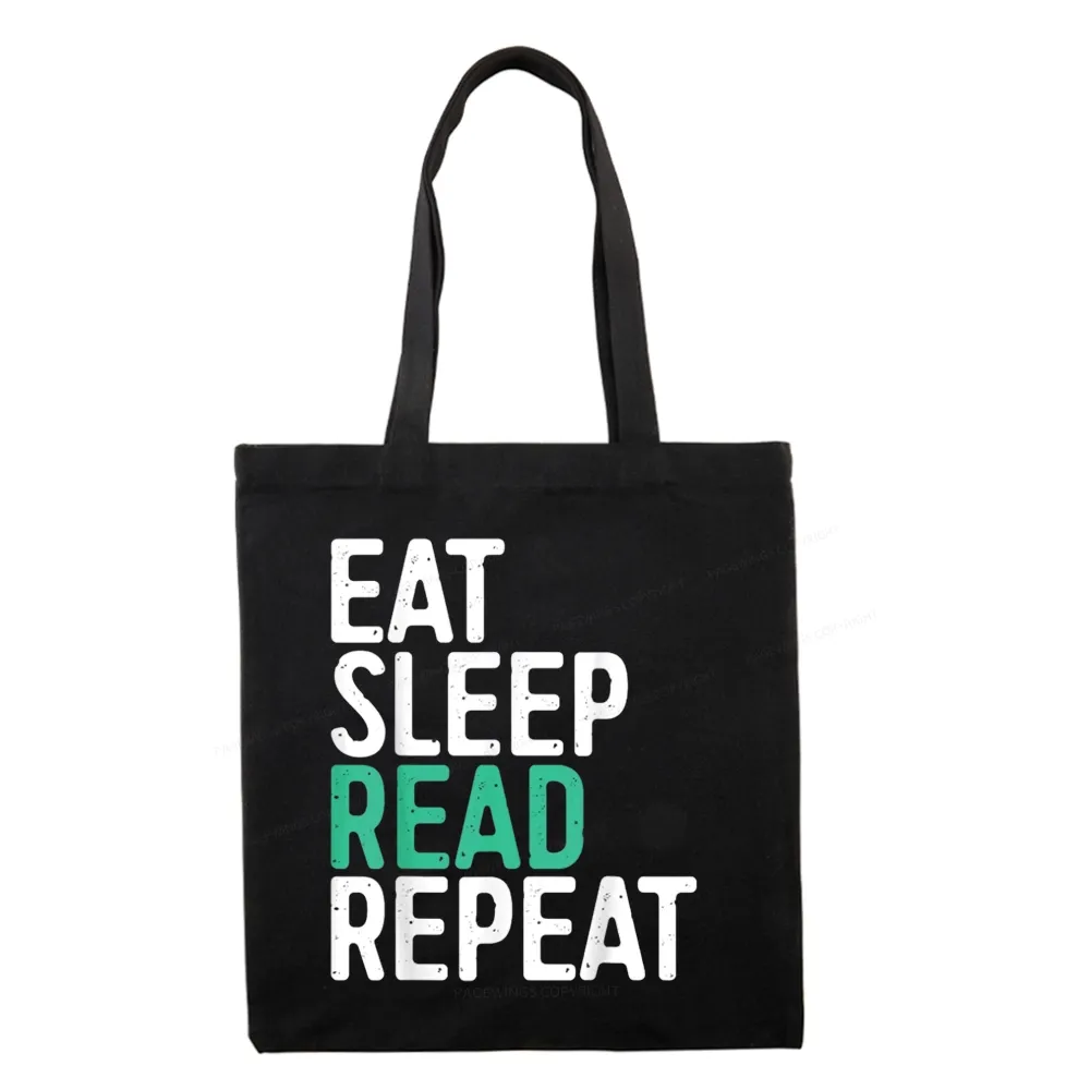 Pagewings Eat Sleep Read Repeat Tote Bag