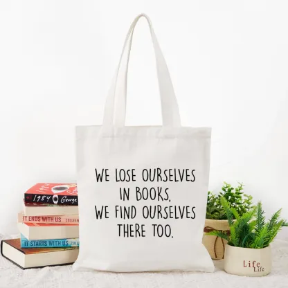 Pagewings Lose Ourselves In Books Tote Bag