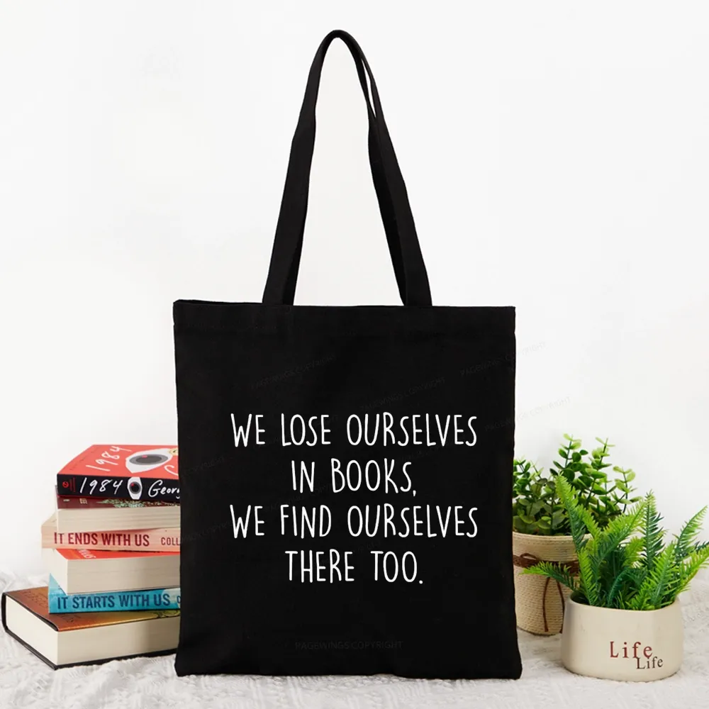 Pagewings Lose Ourselves In Books Tote Bag