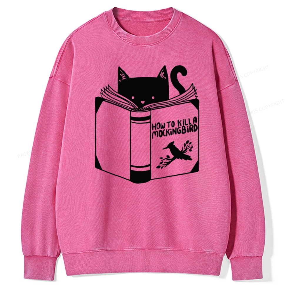 Pagewing How to Kill a Mockingbird Unisex Washed Sweatshirt