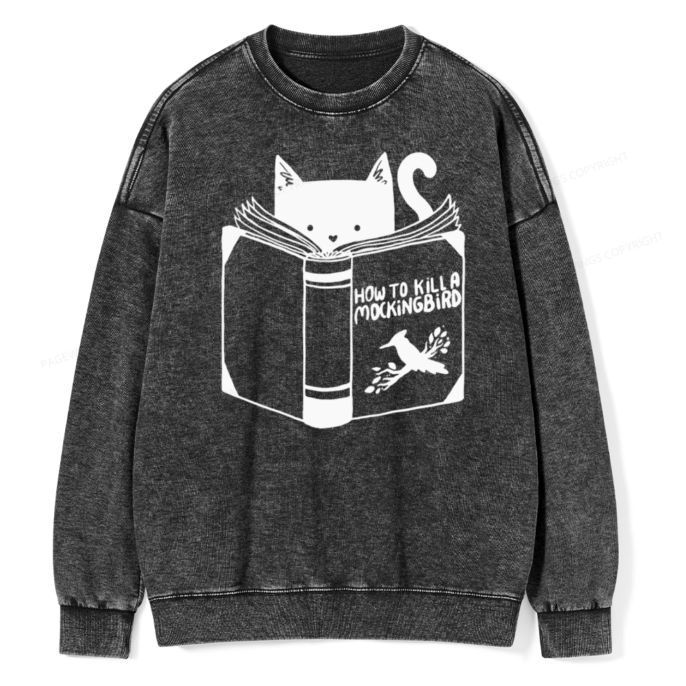Pagewing How to Kill a Mockingbird Unisex Washed Sweatshirt