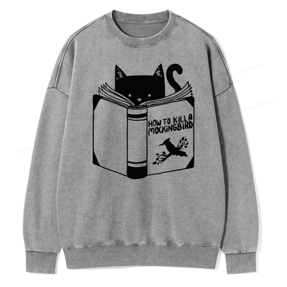 Pagewing How to Kill a Mockingbird Unisex Washed Sweatshirt