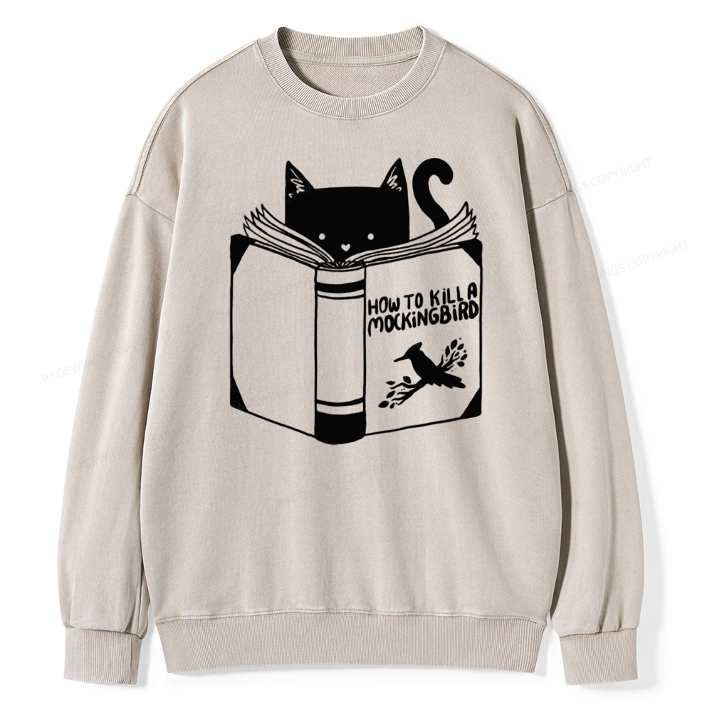 Pagewing How to Kill a Mockingbird Unisex Washed Sweatshirt