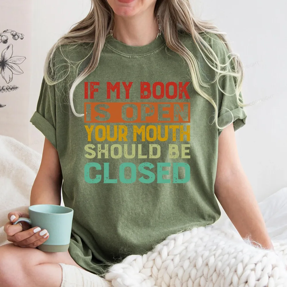 Pagewing Your Mouth Should Be Closed Unisex Washed T-shirt