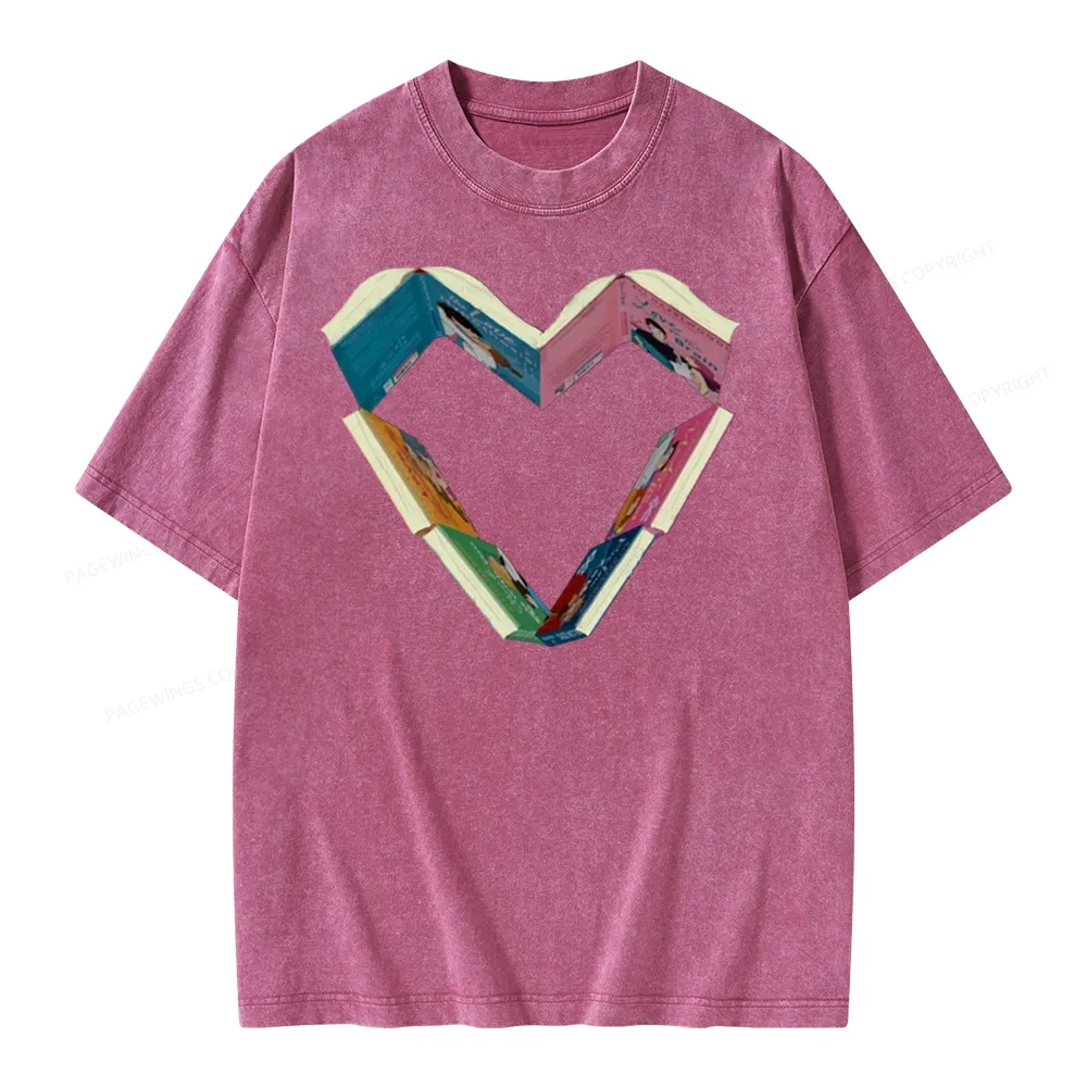 Pagewing Ali Hazelwood Books Unisex Washed T-shirt