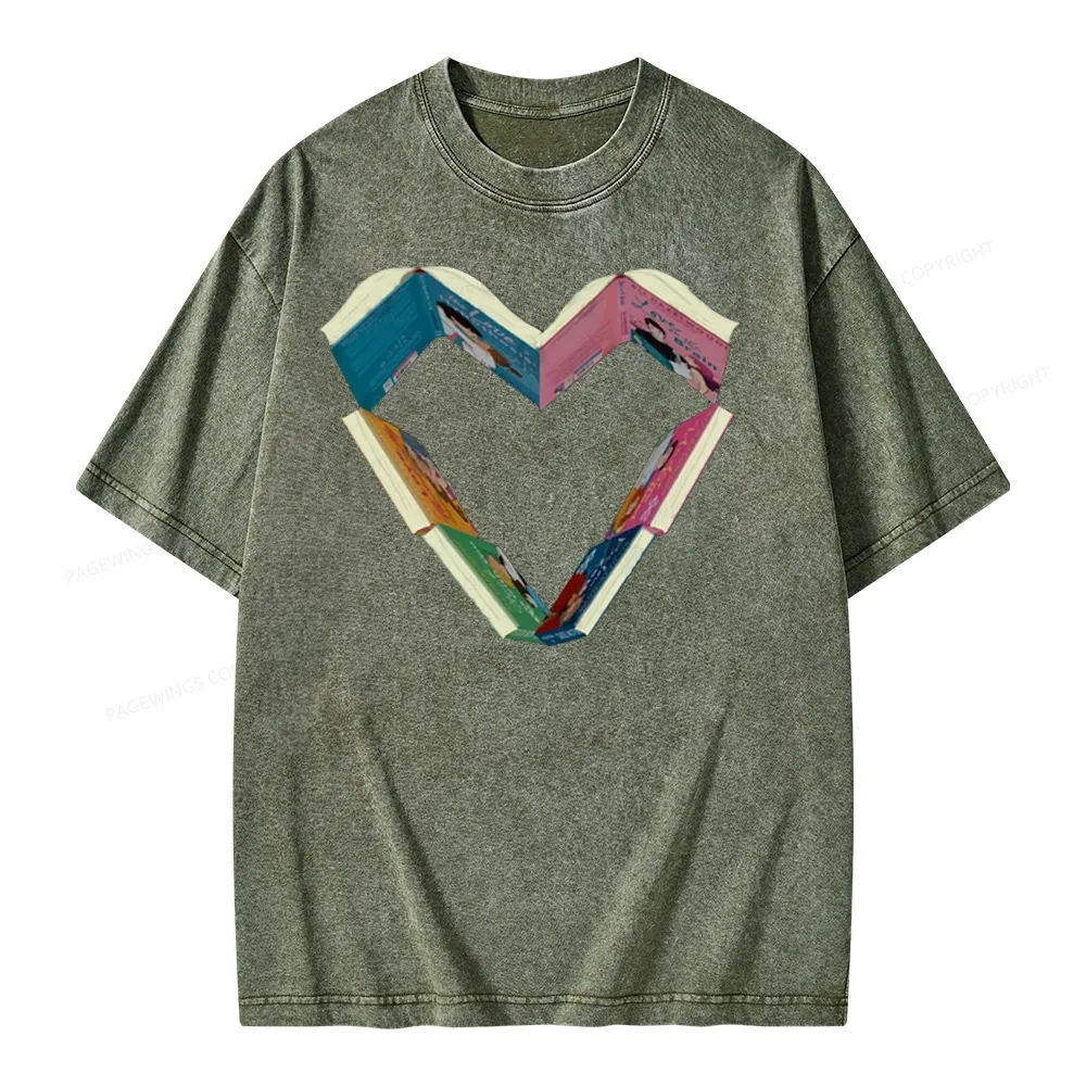 Pagewing Ali Hazelwood Books Unisex Washed T-shirt