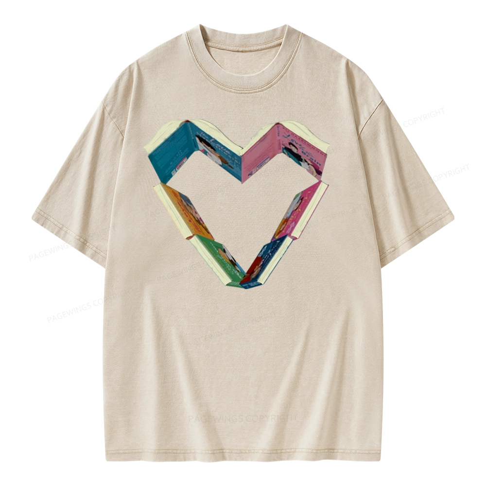 Pagewing Ali Hazelwood Books Unisex Washed T-shirt