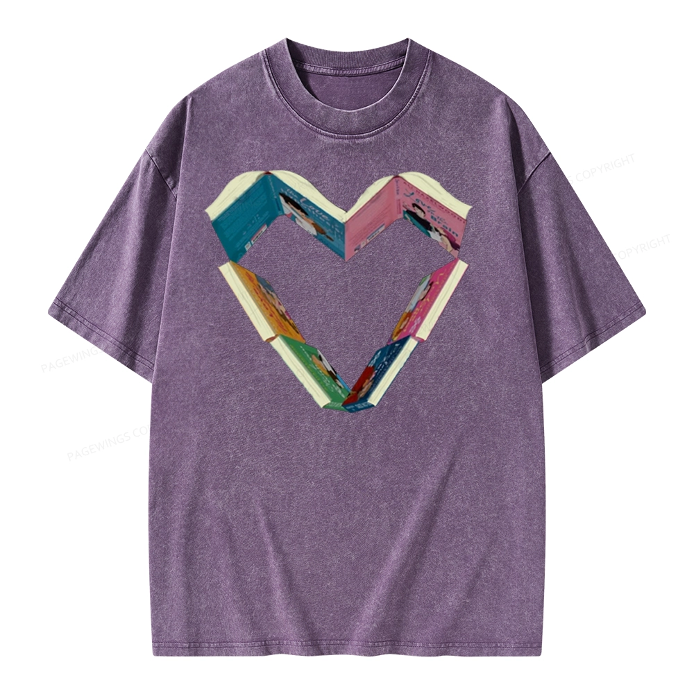 Pagewing Ali Hazelwood Books Unisex Washed T-shirt