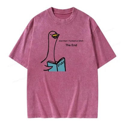 Pagewing The Story-telling Goose Unisex Washed T-shirt