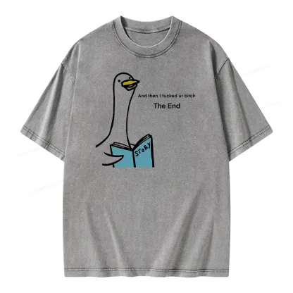 Pagewing The Story-telling Goose Unisex Washed T-shirt