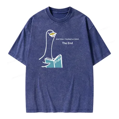 Pagewing The Story-telling Goose Unisex Washed T-shirt