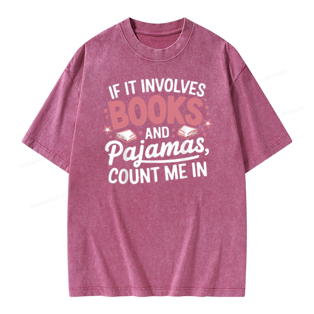 Pagewing  Lover Funny Book Reading Unisex Washed T-shirt