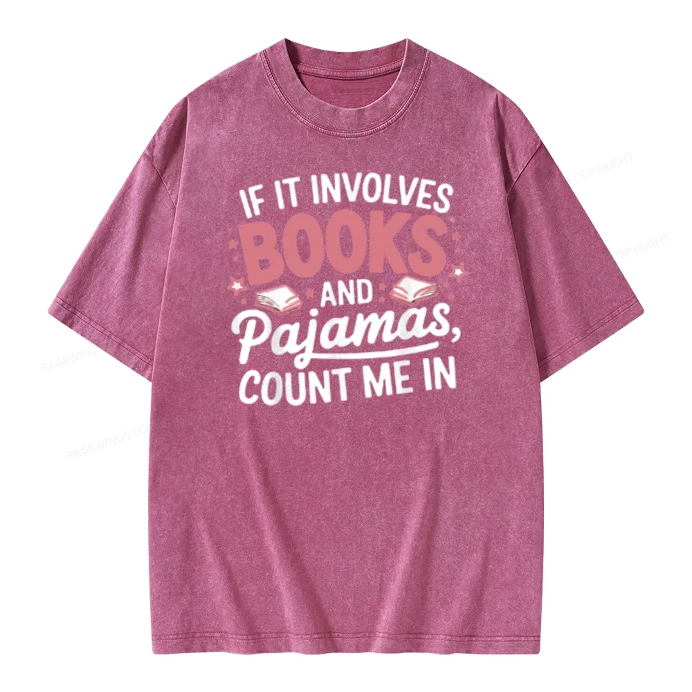 Pagewing  Lover Funny Book Reading Unisex Washed T-shirt