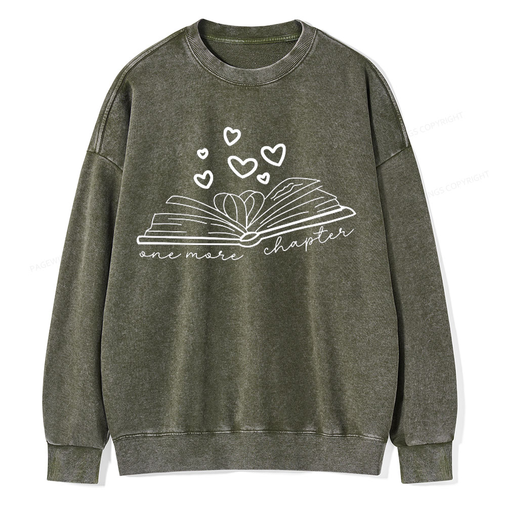 Pagewing Valentine Gift For Book Lover  Unisex Washed Sweatshirt
