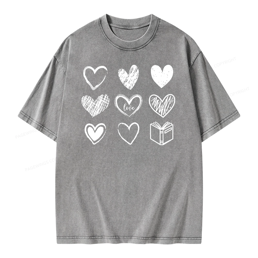 Pagewings To Love And Learn How To Be Loved Unisex Washed T-shirt