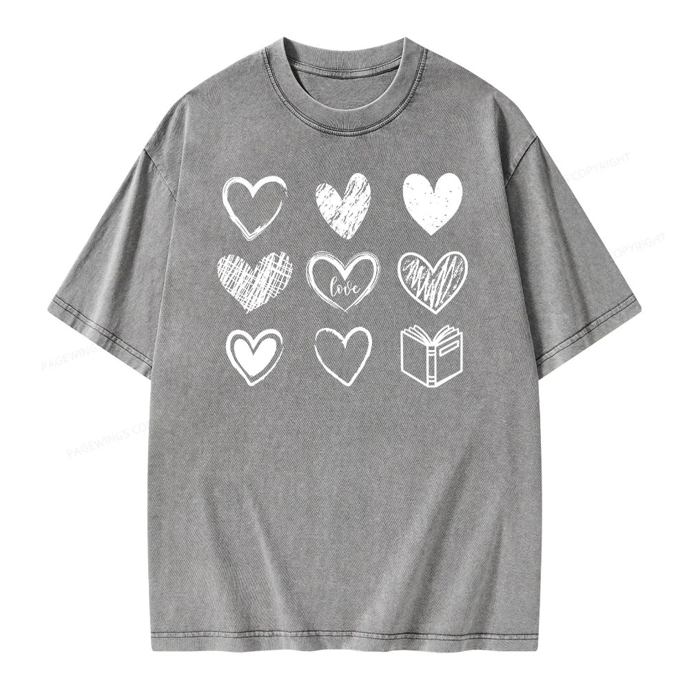 Pagewings To Love And Learn How To Be Loved Unisex Washed T-shirt