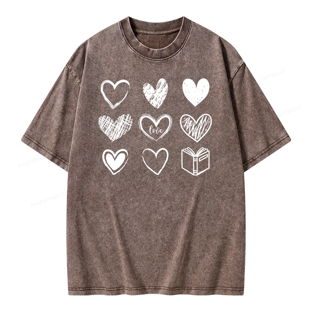 Pagewings To Love And Learn How To Be Loved Unisex Washed T-shirt