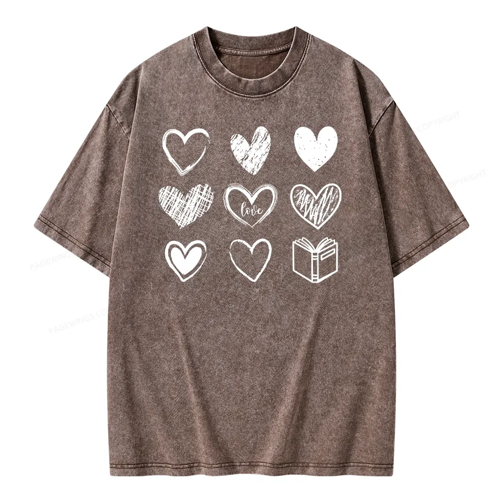 Pagewings To Love And Learn How To Be Loved Unisex Washed T-shirt