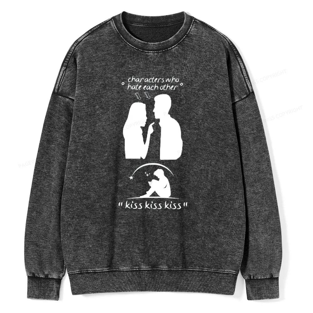Pagewings Character Change Of The Enemies To Lovers Unisex Washed Sweatshirt