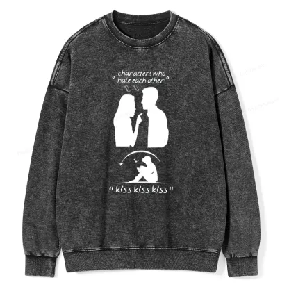 Pagewings Character Change Of The Enemies To Lovers Unisex Washed Sweatshirt
