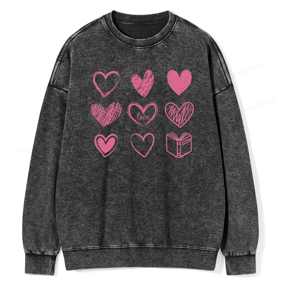 Pagewings To Love And Learn How To Be Loved Unisex Washed Sweatshirt