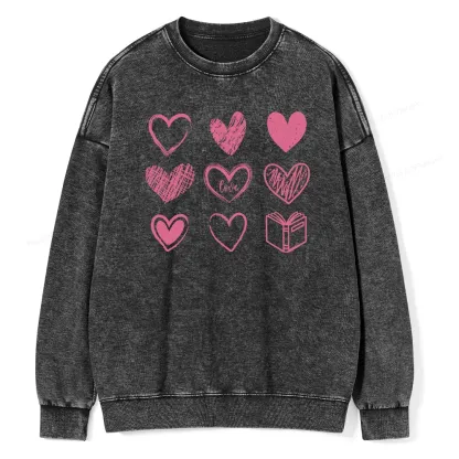Pagewings To Love And Learn How To Be Loved Unisex Washed Sweatshirt