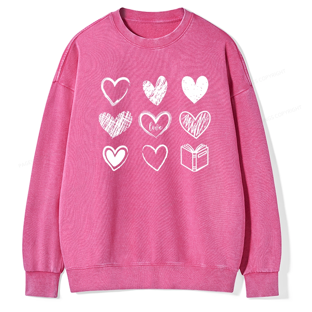 Pagewings To Love And Learn How To Be Loved Unisex Washed Sweatshirt