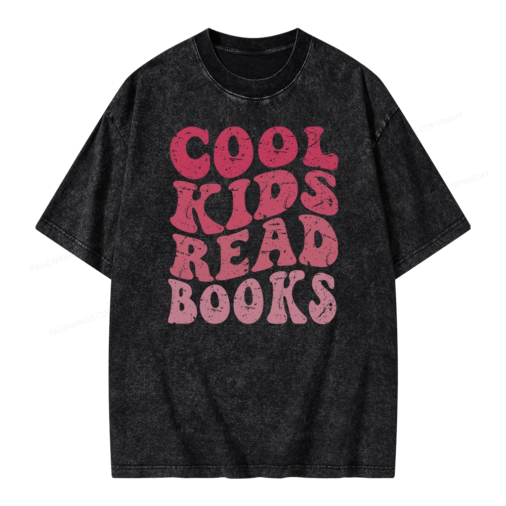 Pagewing Library Reader Book Nerd Unisex Washed T-shirt