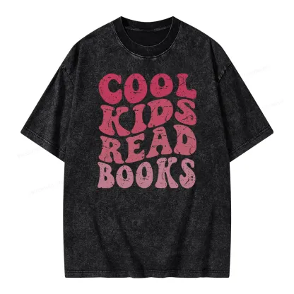 Pagewing Library Reader Book Nerd Unisex Washed T-shirt