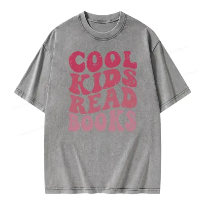 Pagewing Library Reader Book Nerd Unisex Washed T-shirt