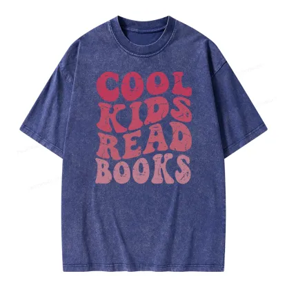 Pagewing Library Reader Book Nerd Unisex Washed T-shirt