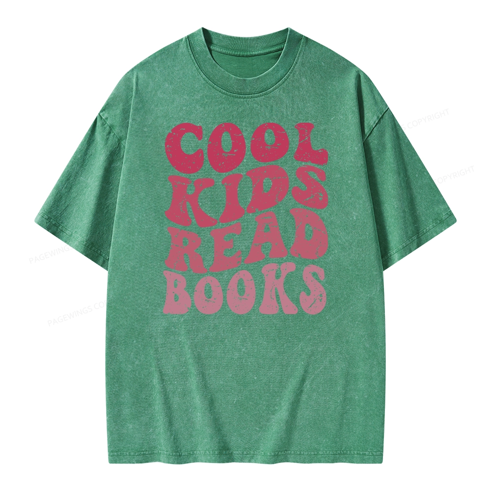 Pagewing Library Reader Book Nerd Unisex Washed T-shirt