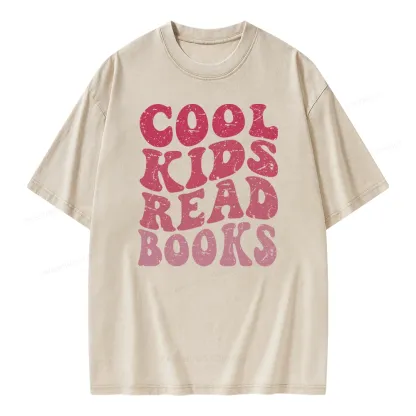Pagewing Library Reader Book Nerd Unisex Washed T-shirt