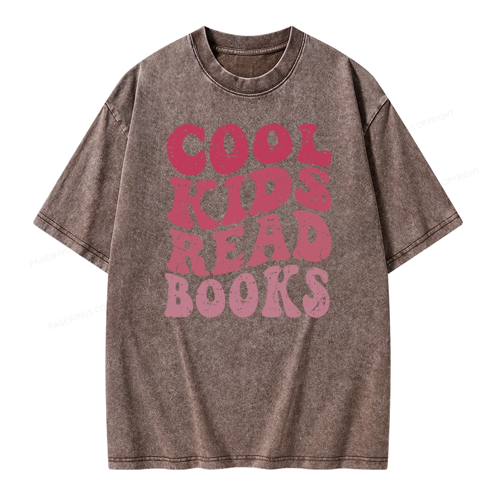Pagewing Library Reader Book Nerd Unisex Washed T-shirt
